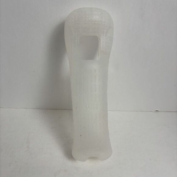 Nintendo OEM Wii Remote Jacket Silicone Skin Wiimote Protective Cover Clear - Picture 2 of 3